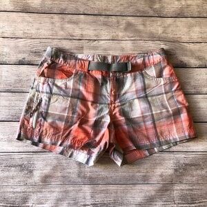 NWOT Columbia Cross On Over II Shorts Plaid Size 4